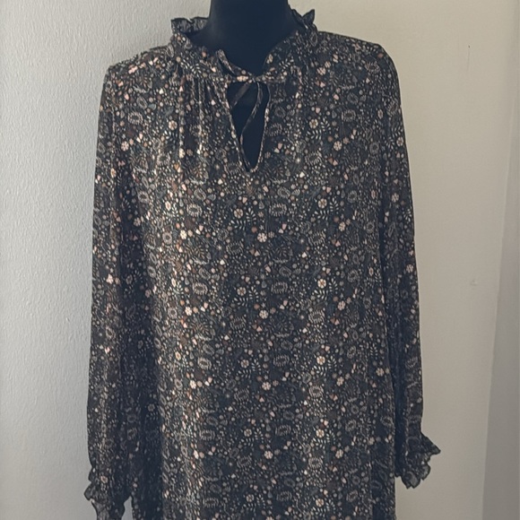 Arnie Says Norwegian Brand Sz M floral print Boho tiered lightweight Boho dress - Picture 2 of 6